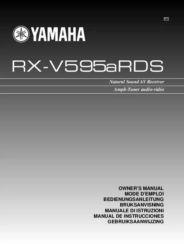 Mode d'emploi YAMAHA RX-V595ARDS