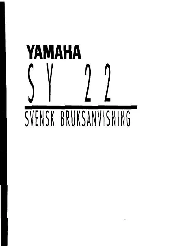 Mode d'emploi YAMAHA SY22