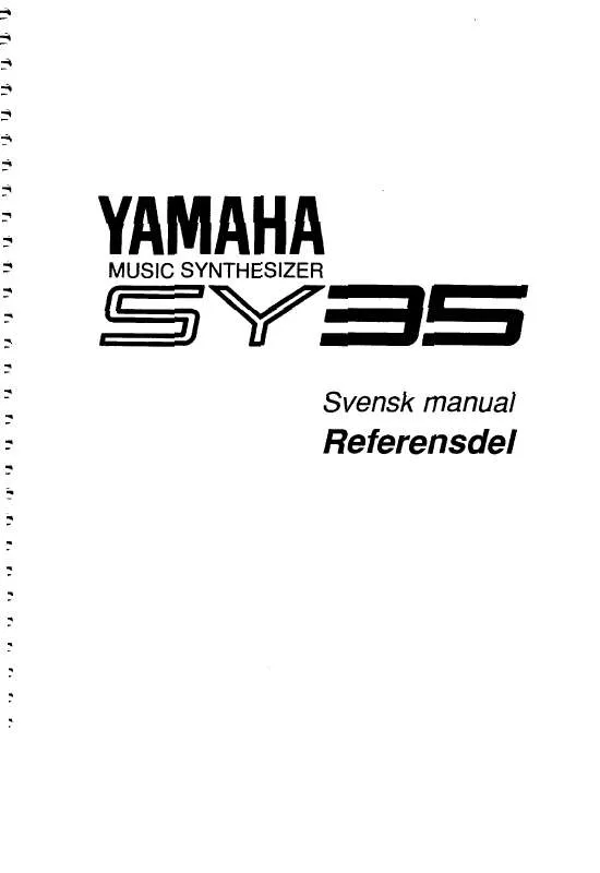 Mode d'emploi YAMAHA SY35