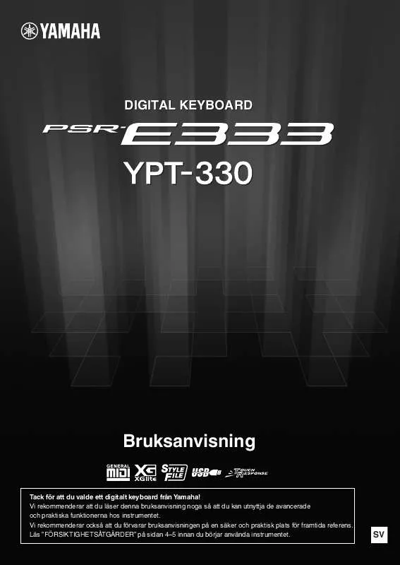 Mode d'emploi YAMAHA YPT-330