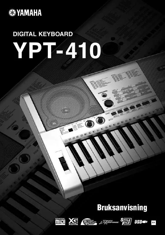 Mode d'emploi YAMAHA YPT-410