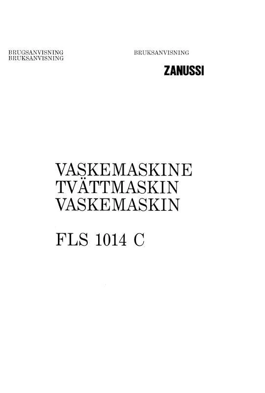 Mode d'emploi ZANUSSI FLS1014C