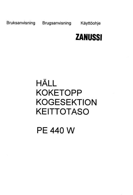 Mode d'emploi ZANUSSI PE440X