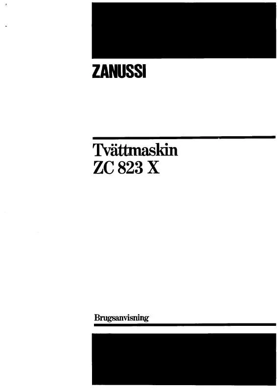 Mode d'emploi ZANUSSI ZC823X