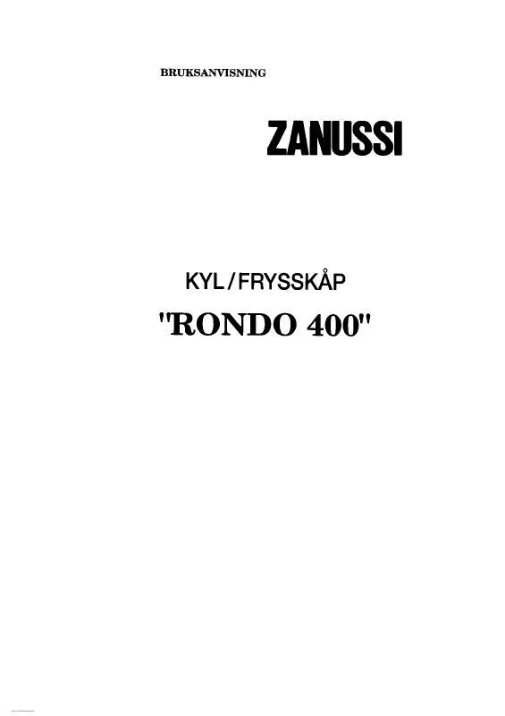 Mode d'emploi ZANUSSI ZF4XS