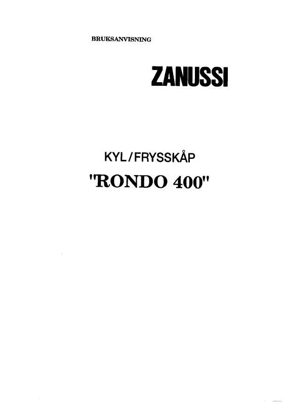 Mode d'emploi ZANUSSI ZF4XS2